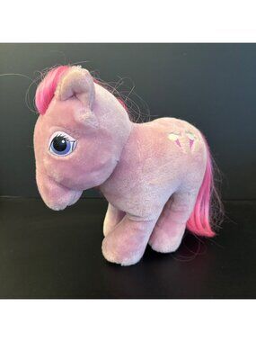 VTG My Little Pony 1980s Lickety Split Softies Plush Retro Pink Ice Cream Cone